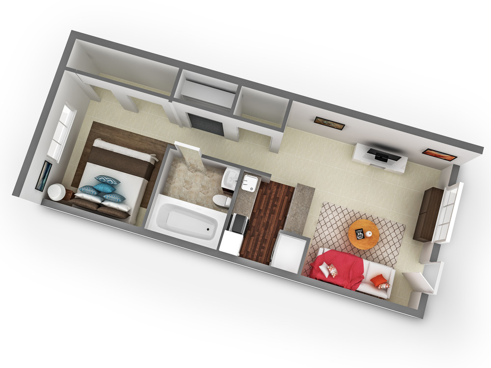 Junior One Bedroom Floor Plan