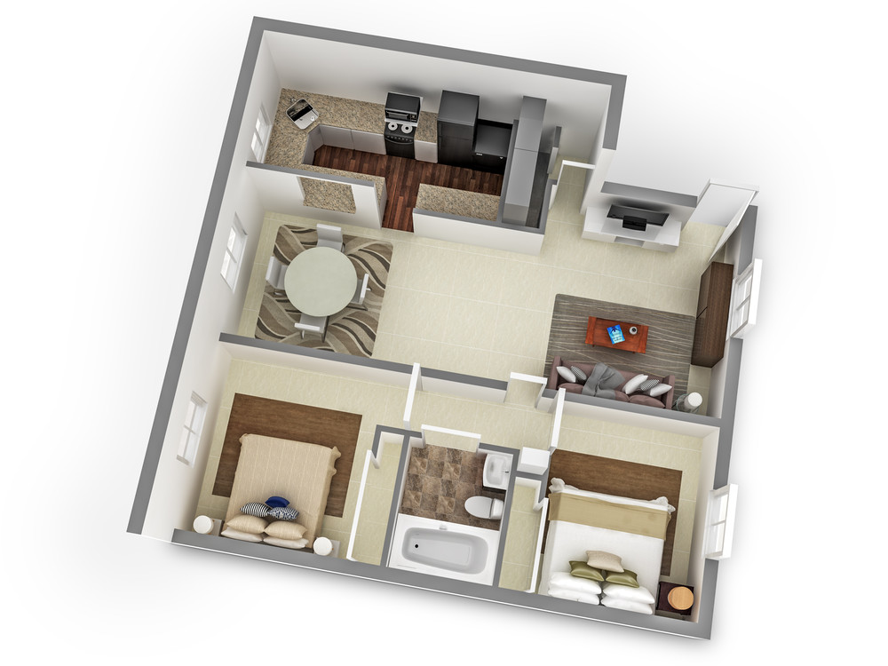 Two Bedroom Floor Plan